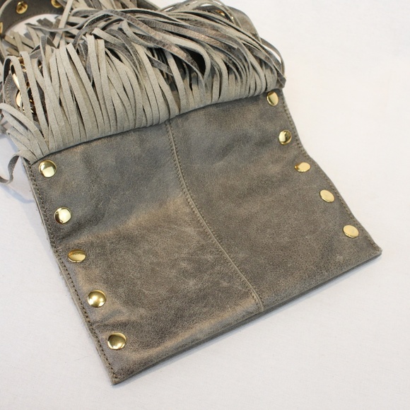 Hammitt Roxbury Pewter Crossbody Fringe Bag - Picture 6 of 7
